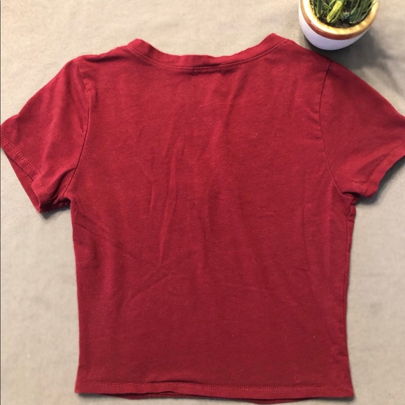 Red Crop Top - Picture 2 of 3